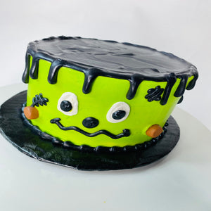Frankenstein Halloween Cake